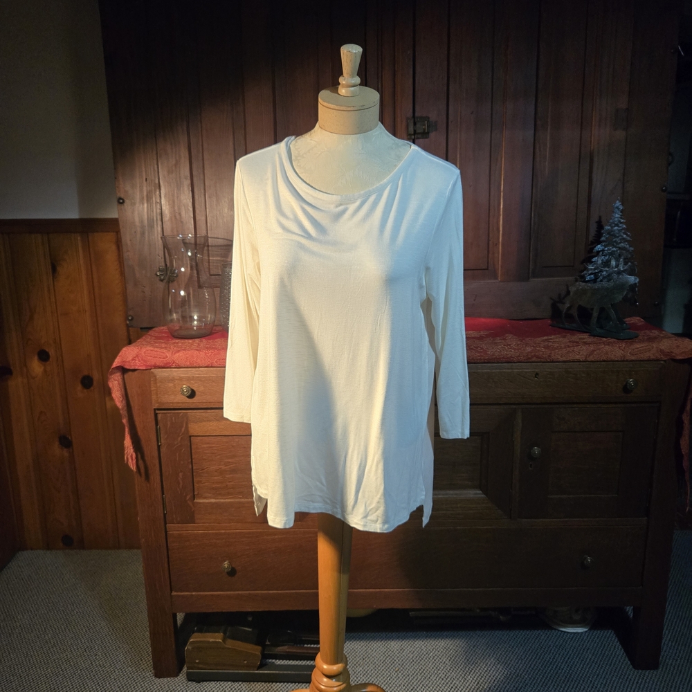 Michael Kors White Long Sleeve Top